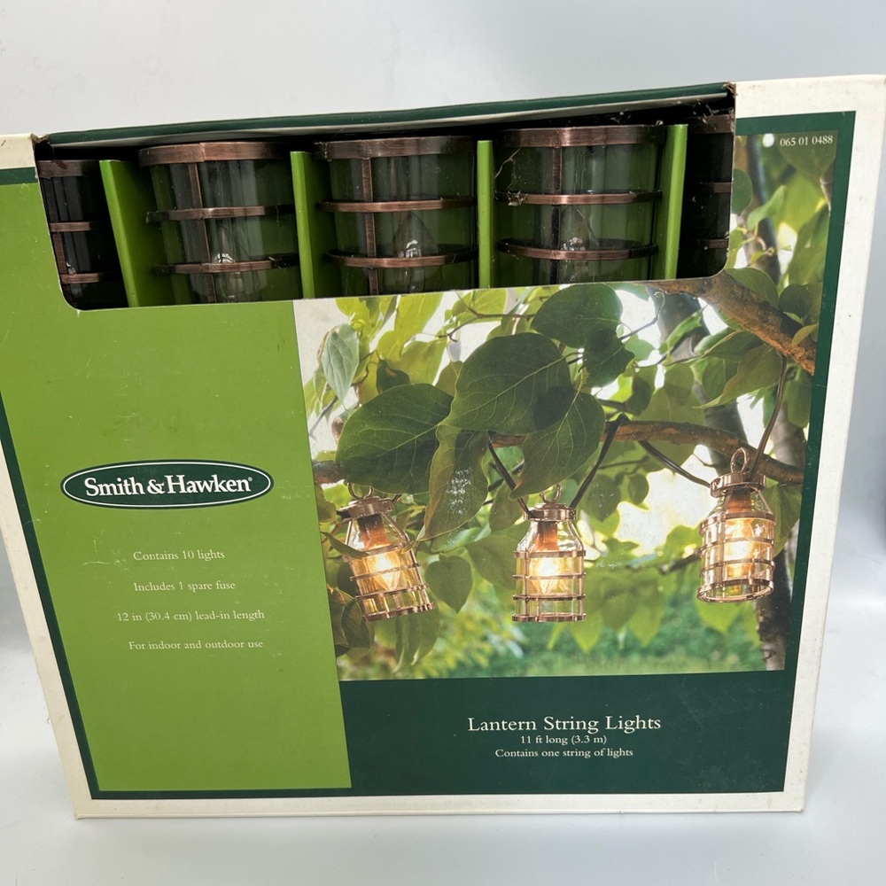 Smith & Hawken bronze Lantern String Lights